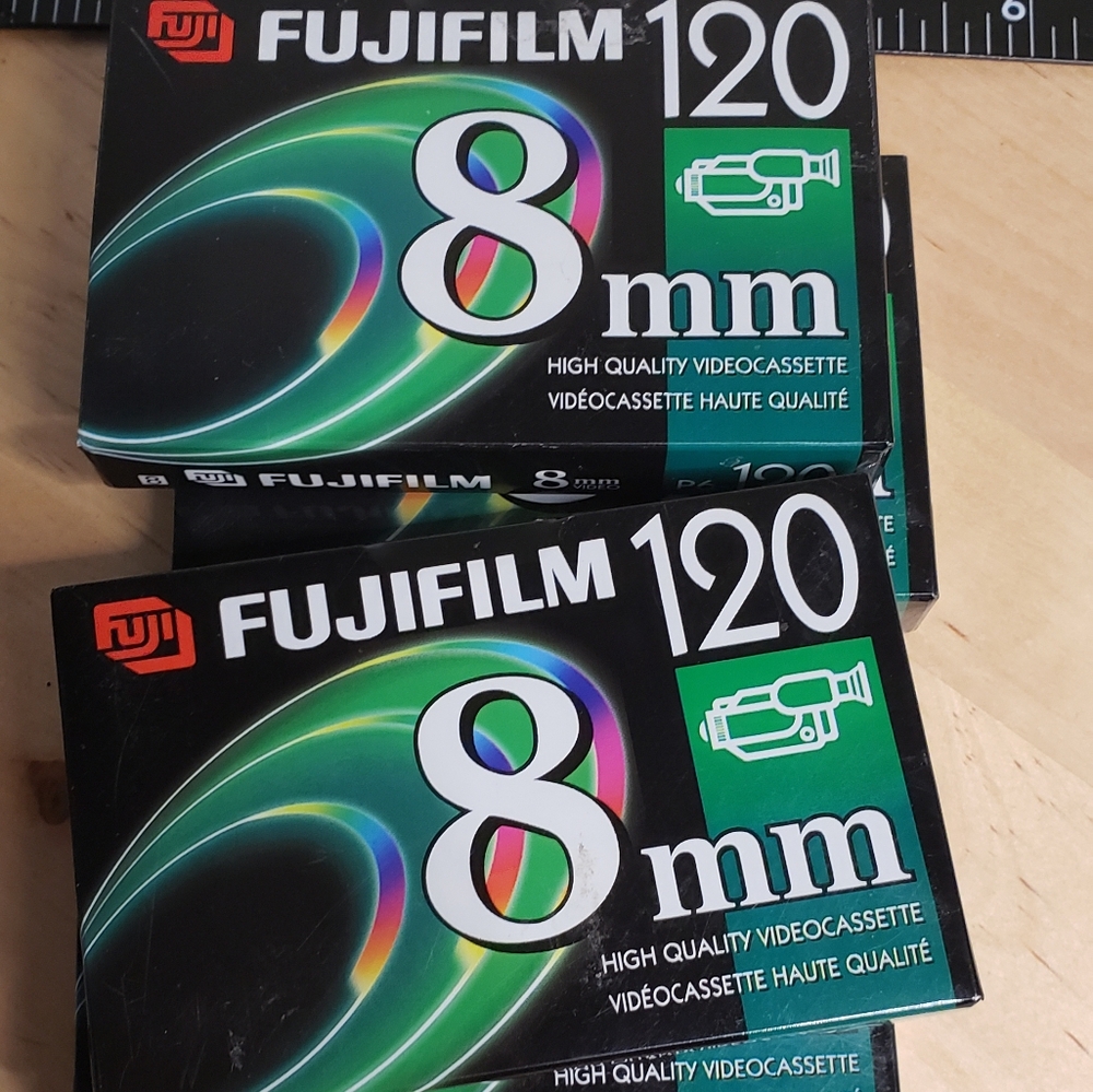 4 x Fujifilm 8mm Videocassette Tapes Sealed New Old Stock
